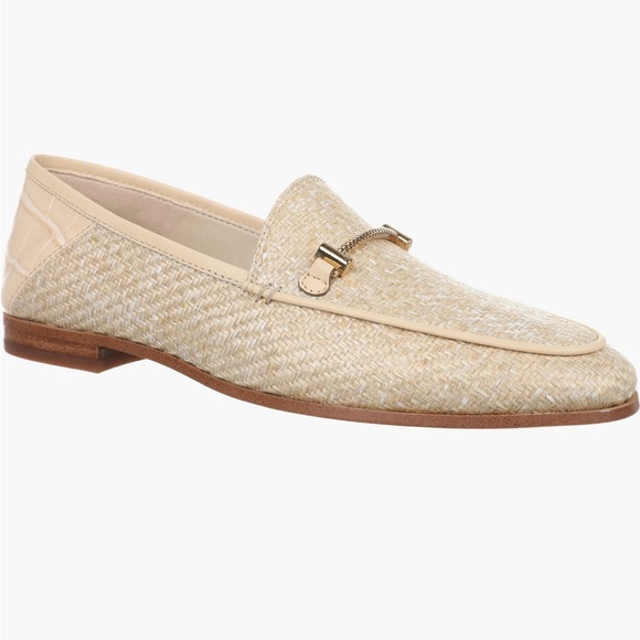 Sam Edelman Cream Woven Loafers - Picture 1 of 3